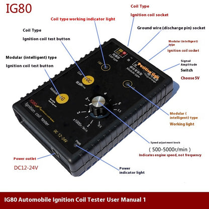 Automobile Ignition Coil Detector IG80 Gasoline Natural Gas