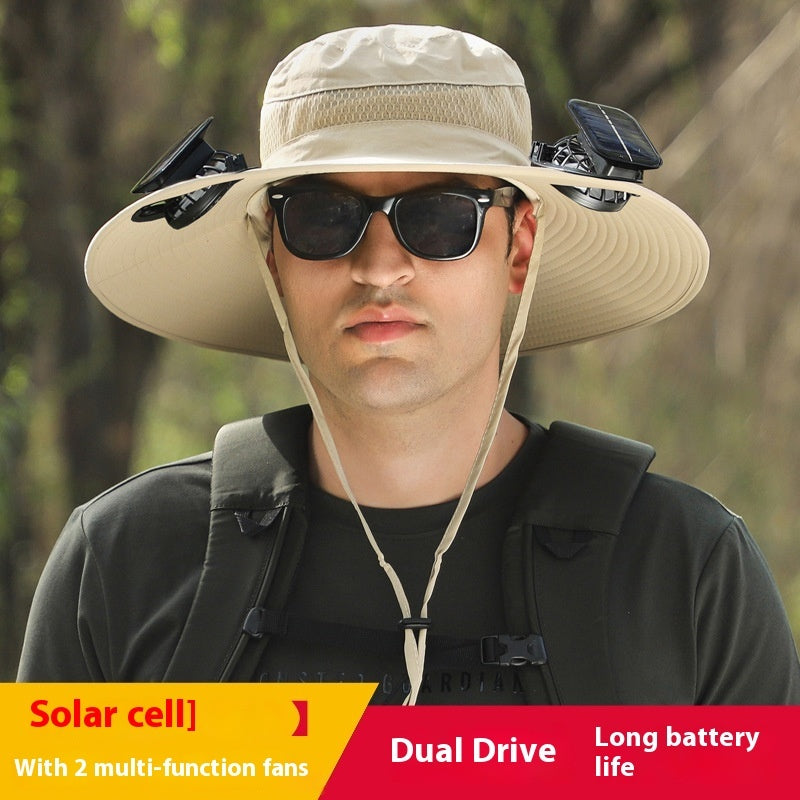Lithium Battery Fan Solar Wind Protection Hat