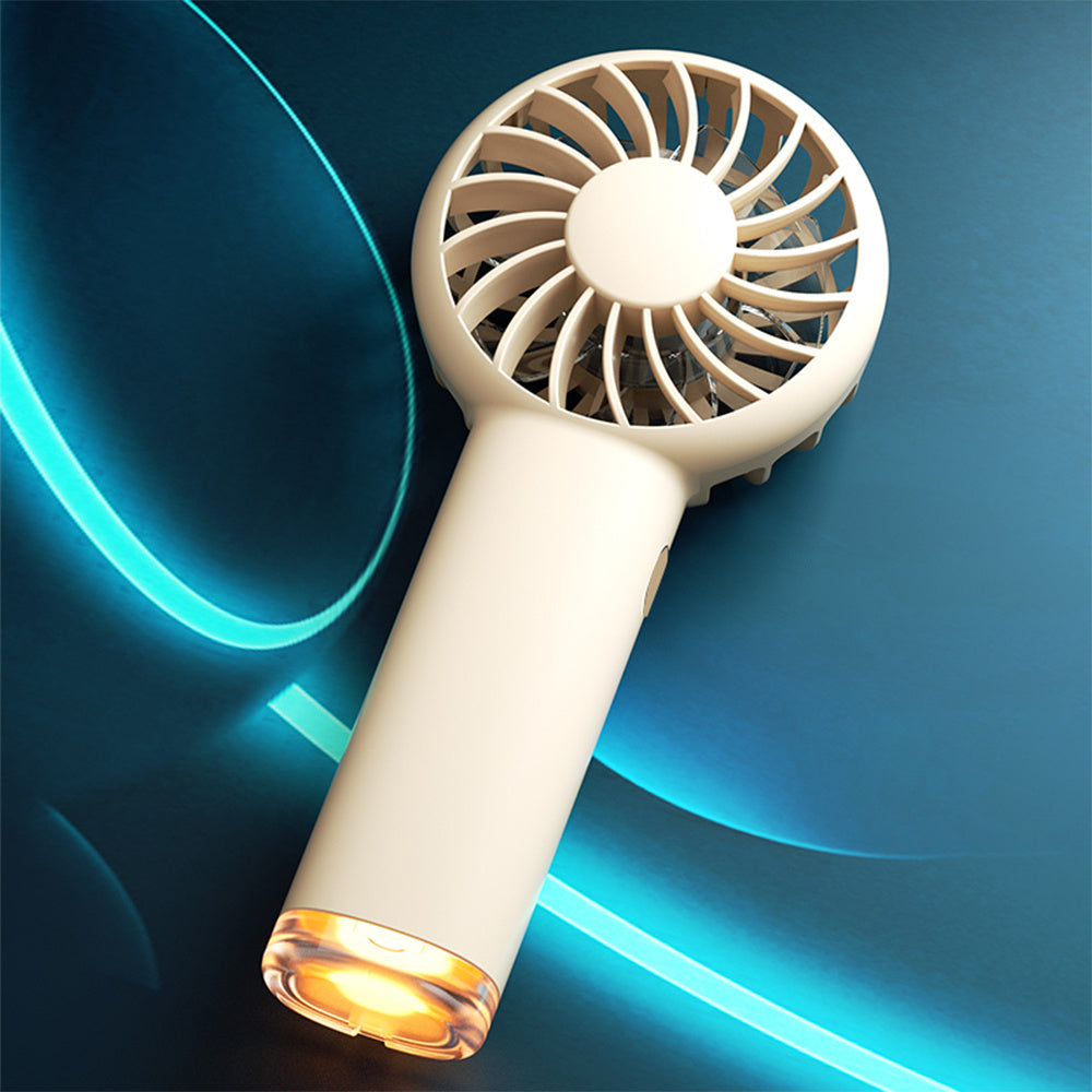 Mini Handheld Fan Portable Charging Lamp