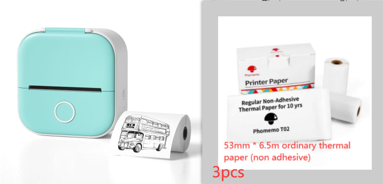 Mini Portable Thermal Label Printer - Ideal for Students and Price Tags