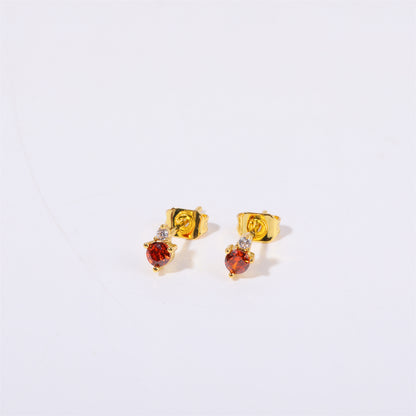 December Birthstone Zircon Earrings