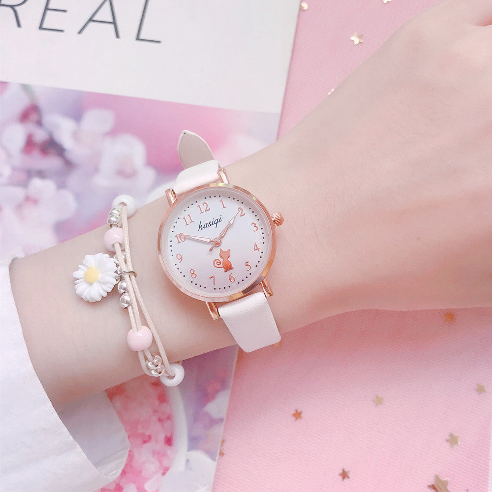 College Style Simple Wild Forest Children's Watch