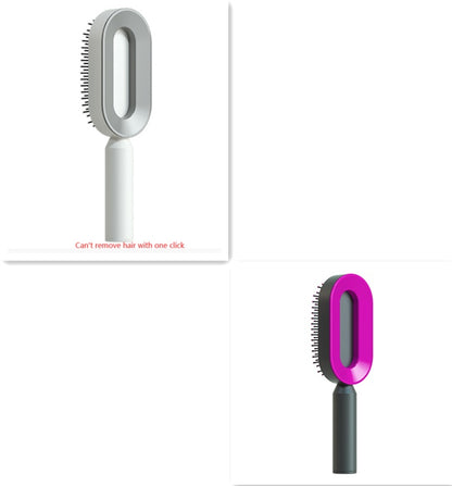 Self Cleaning Hair Brush One-key Airbag Massage