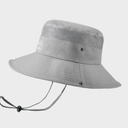 Solid Color Big Brim Sun Hat Outdoor Protection