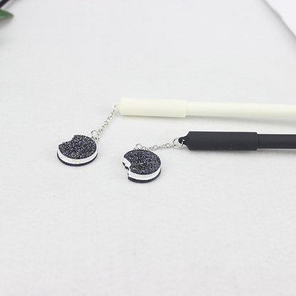 Popular Black and White Pendant Gel Pen