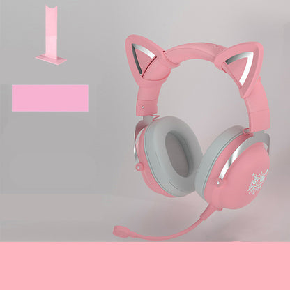 Head Mounted Wired Gaming Headset for Girls