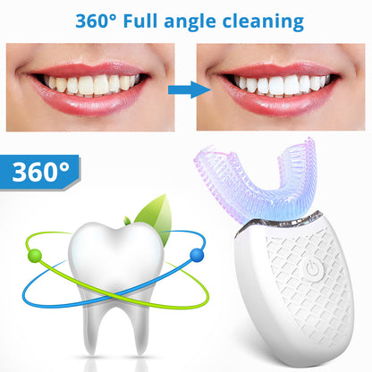 Electric U Shaped Toothbrush IPX8 Waterproof For Kids And Adults