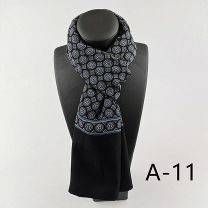 Men's Double Layer Cashmere Washed Warm Scarf