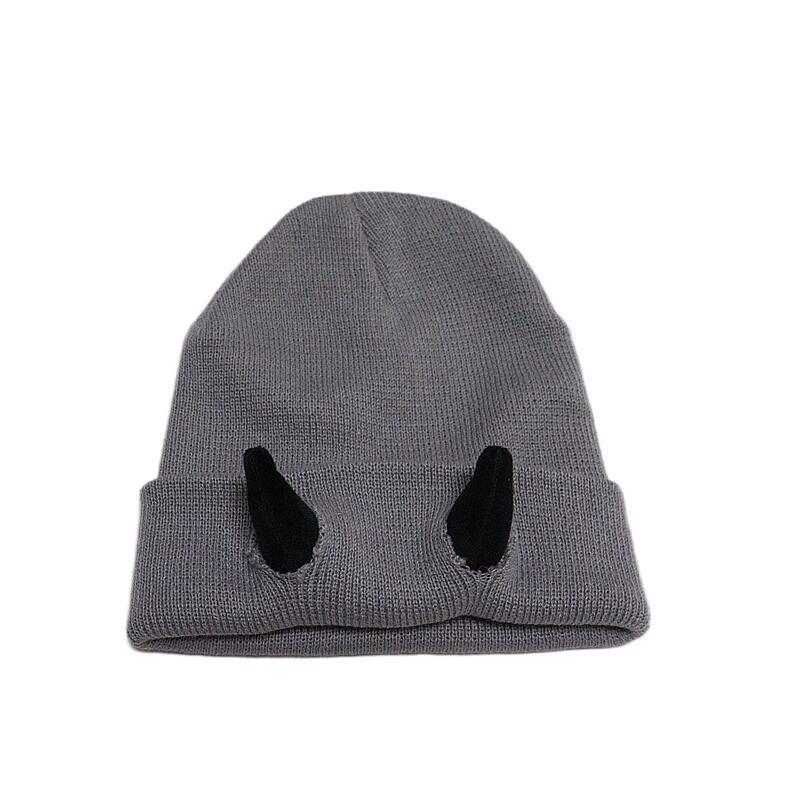 Autumn Winter Devil Horn Knitted Wool Cap