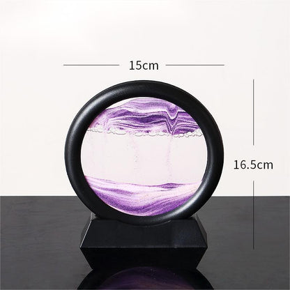 Quicksand Painting Hourglass Glass Decoration Crafts