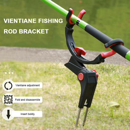 360° Adjustable Foldable Fishing Rod Holder - Universal Fit