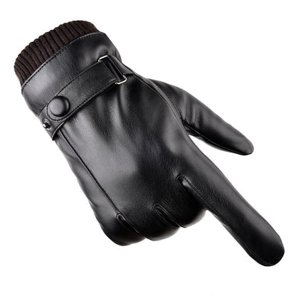 Autumn and Winter Warm Touch Screen Fleece-lined Gloves