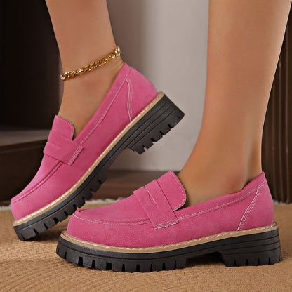 Leather Plus Size Casual Women's Shoes