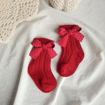 Autumn Winter Mid-calf Woolen Yarn Socks