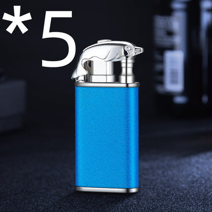 Blue Flame Double Fire Metal Lighter