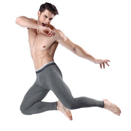 Men's Cropped Cotton Warm Long Johns