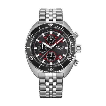 Multi-functional Student Men's Large Dial Waterproof Quartz Watch