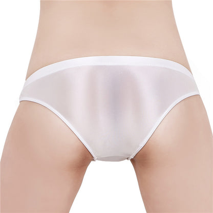 Men's Silky Shiny Low Waist Briefs
