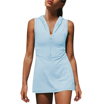 Women's Half Zipper Sports Dress