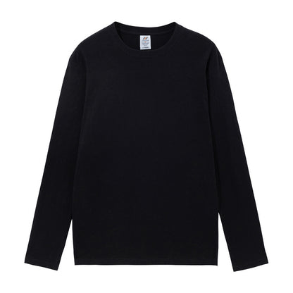 Cotton Long Sleeve Loose Pure White Casual Top