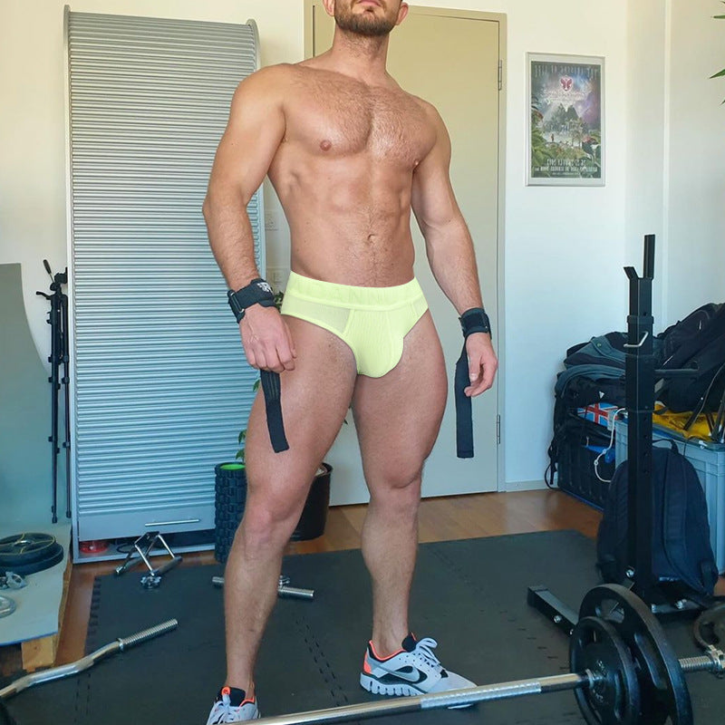 Men's Sexy Breathable Embossed Briefs