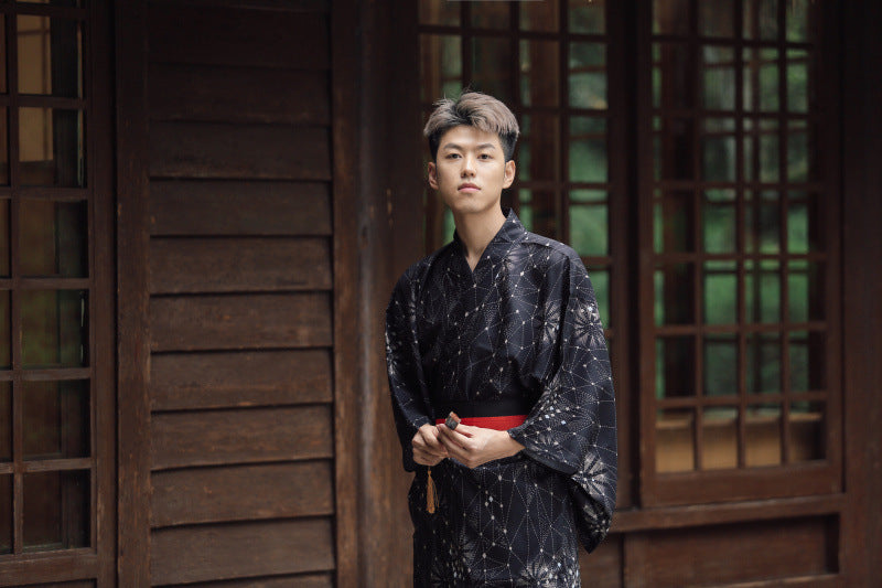 Japanese Kimono Male Samurai Costume