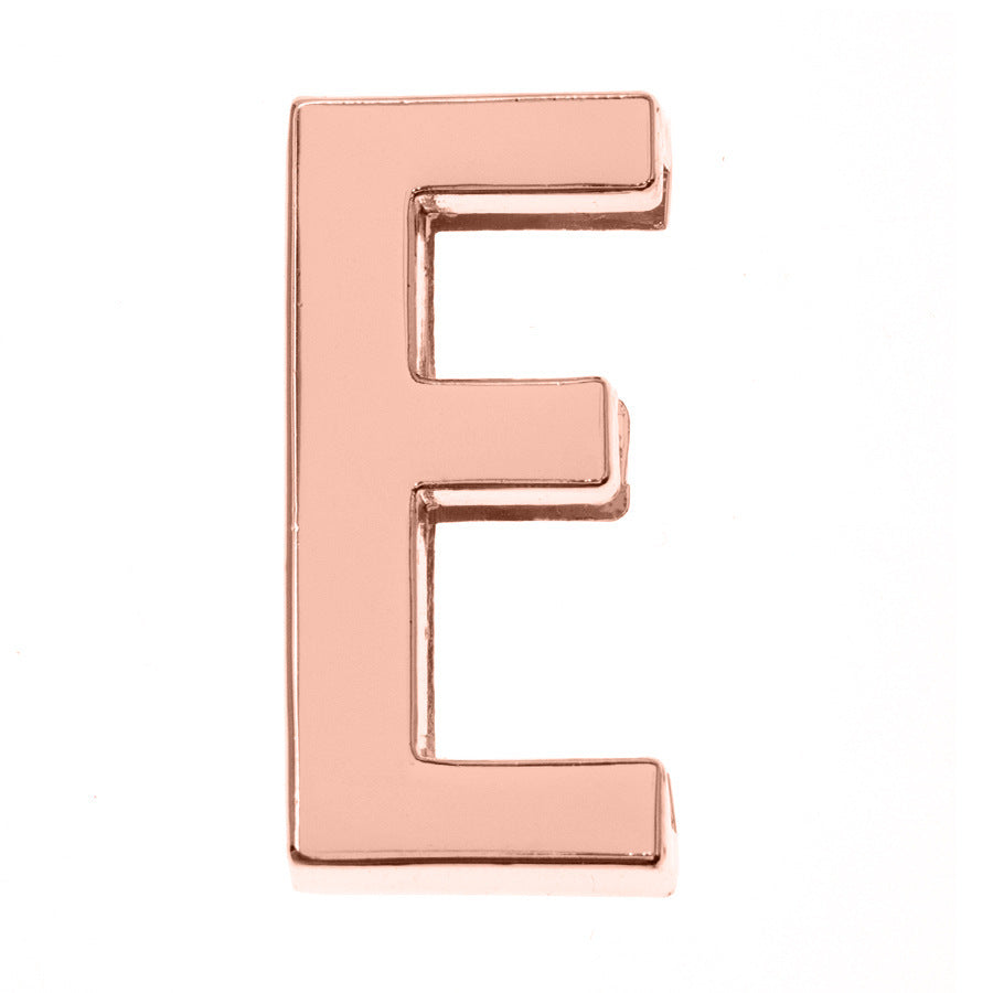 DIY Letter Keychain Glossy Ornament Accessories