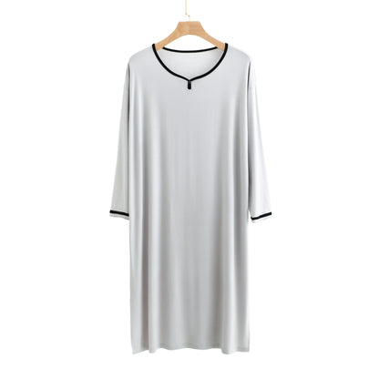 Long Soft Draping Bathrobe Men's Pajamas