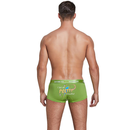 Spring Men's Trendy Sexy Low Waist Boxers