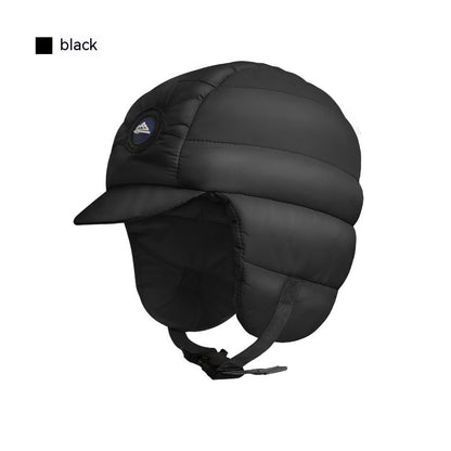 Down Plush Windproof Waterproof Winter Hat