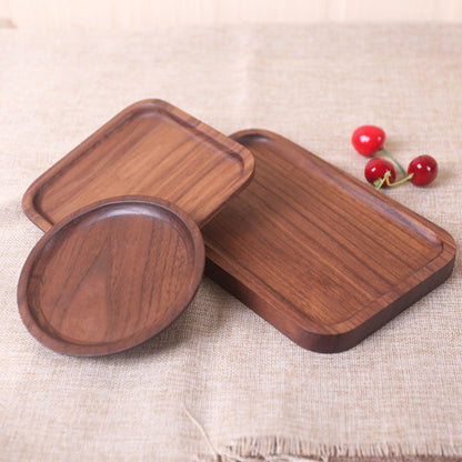 Japanese Style Black Walnut Rectangular Dinner Plate