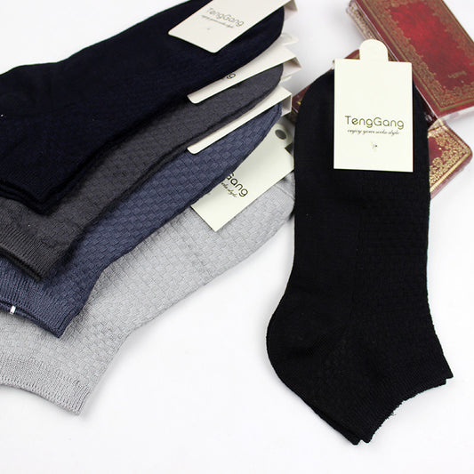 Bamboo Fiber Mens Low Cut Socks