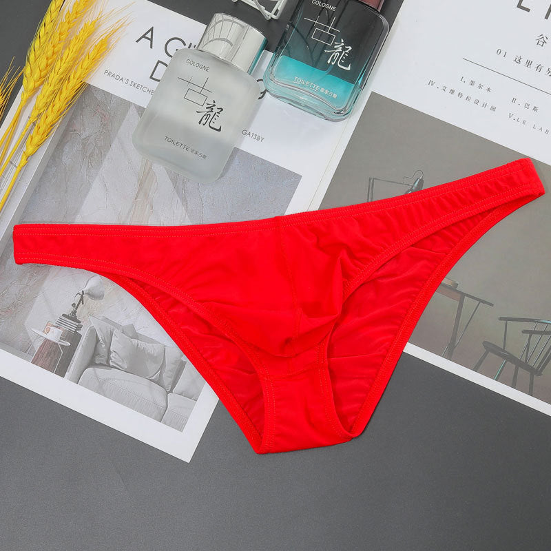 New Transparent Men's Ice Silk T-shaped Briefs