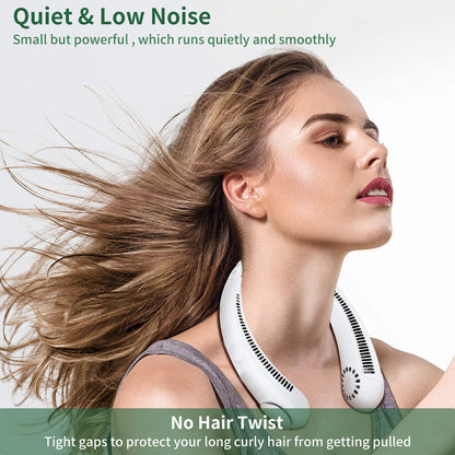 Portable Leafless Neck Fan 4000mAh Rechargeable