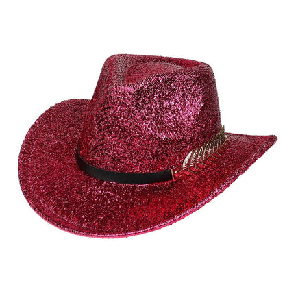 Party Dance Fluorescent Big Brim Colorful Cowboy Hat
