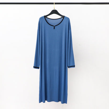 Long Soft Draping Bathrobe Men's Pajamas
