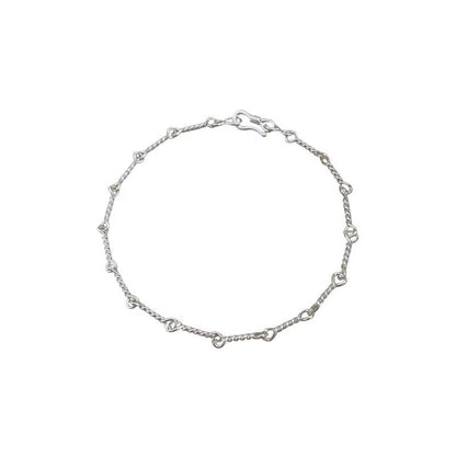925 Sterling Silver Korean Style Tag Clavicle Chain