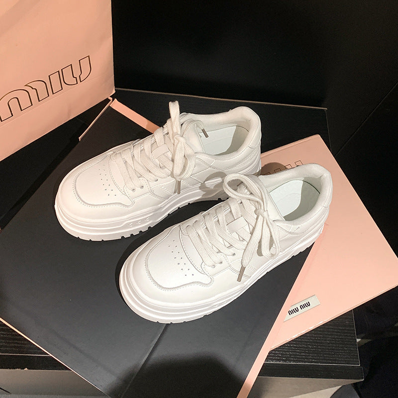 Platform Height Increasing Casual Lace Up Sports Board Shoes