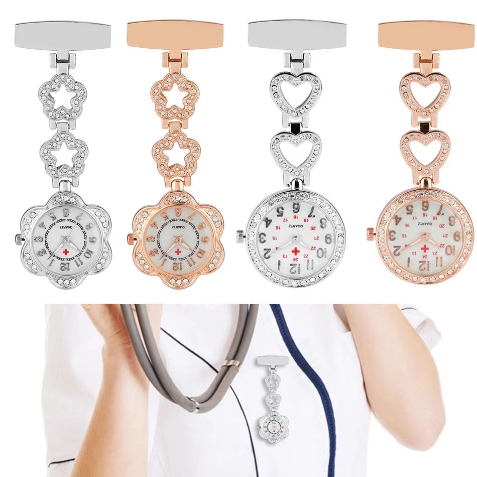 Diamond Nurse Pocket Watch