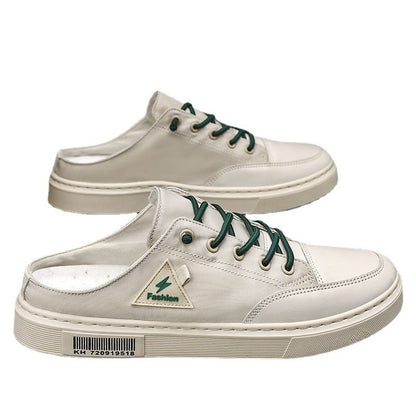 Men's Summer Breathable Slip-on Half Slippers: Casual Sports Fashion Shoes