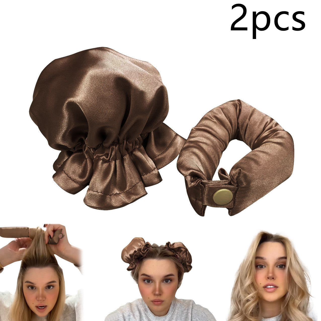 Heatless Cloth-Covered Curling Rod