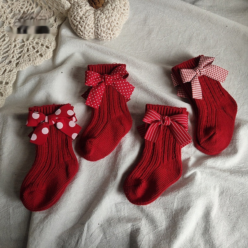 Autumn Winter Mid-calf Woolen Yarn Socks
