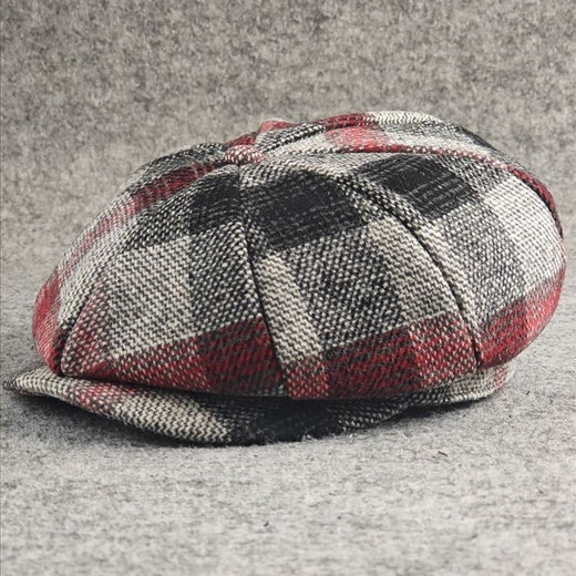 European American Style Pattern Octagonal Cap