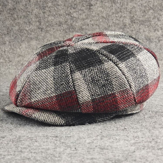 European American Style Pattern Octagonal Cap