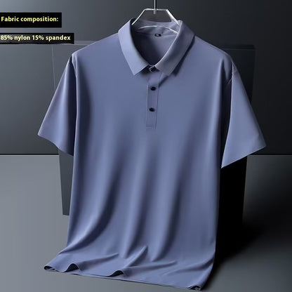 High Elastic Lightweight Ice Silk Nylon Short Sleeve