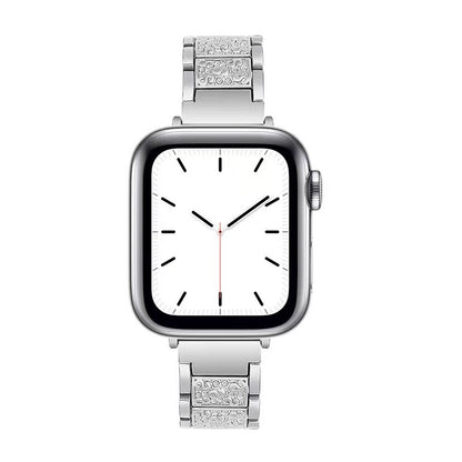 Alloy Strap Full Diamond Waist Watch