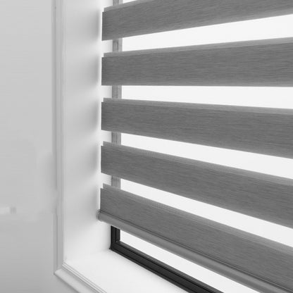 Soft Gauze Zebra Roll-Up Curtain Semi Shading